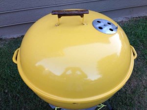 Early 1970's yellow kettle lid