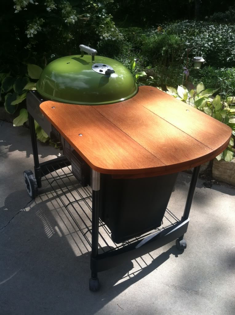 Weber Performer Grill Wood Table