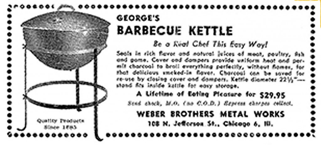 original weber kettle grill advertisement