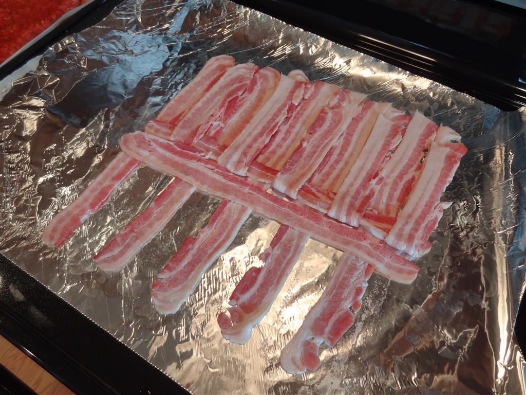making a bacon weave - step 2a