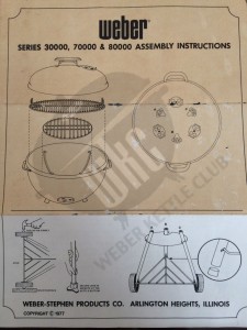 1977 Weber Assembly Instructions