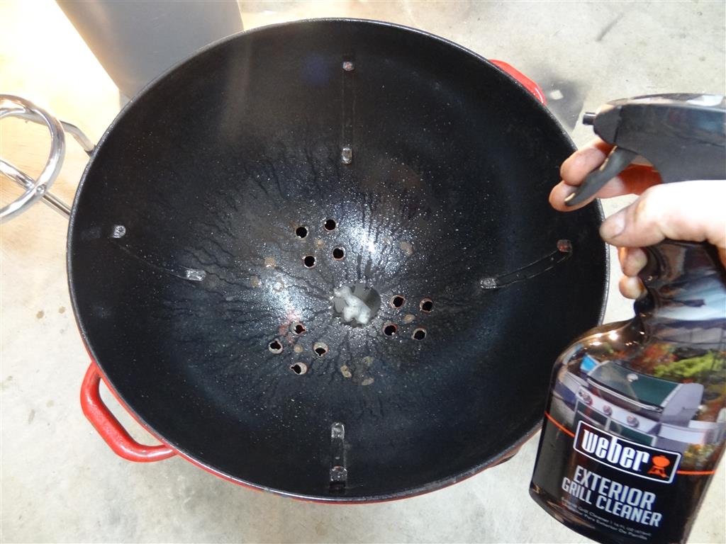 Cleaning a weber kettle sale