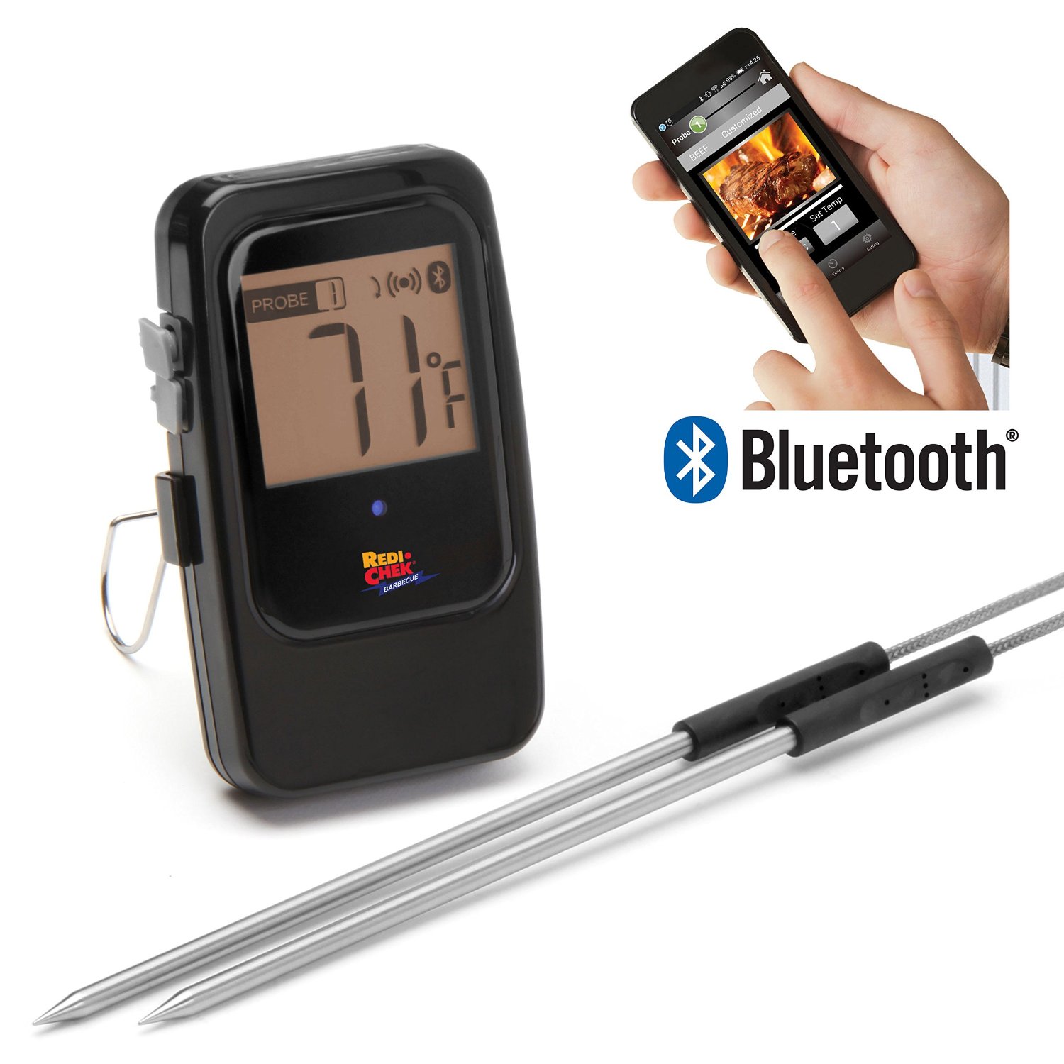 Hybrid Wi-Fi & Bluetooth Grilling and Smoking Thermometer