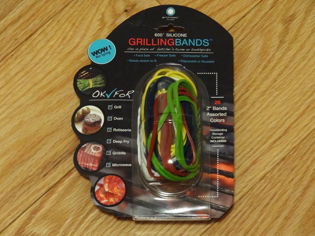 Architec Silicone Hot Cooking Bands Butchers Twine Grill BBQ Meat Ties 2-Pack 