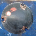 Weber Texan Steel ash pan underside